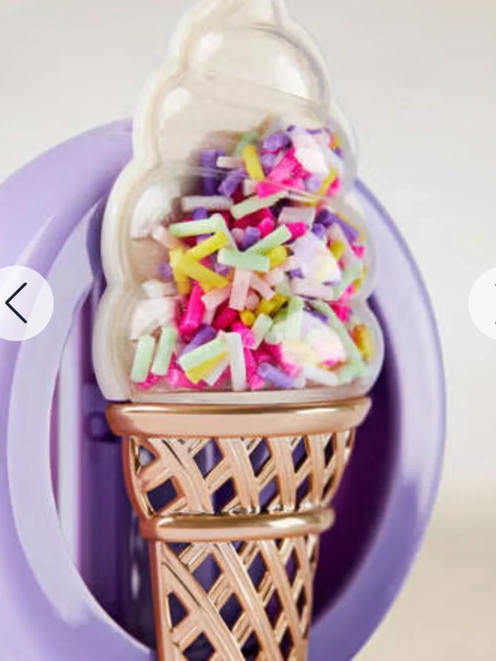 Bath & Body Works Soft Serve Cone Car Fragrance Holder - Purple